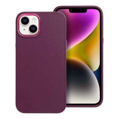Puzdro Frame TPU iPhone 13 - fialov&eacute;