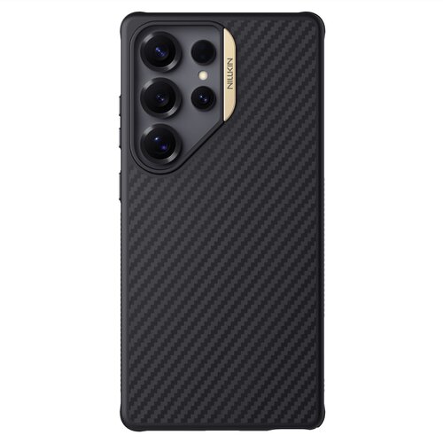 Nillkin Synthetic Fiber PRO Magnetic Zadní Kryt pro Samsung Galaxy S25 Ultra Gold