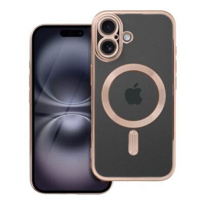 Puzdro Magsafe Shine iPhone 16 - hnedé