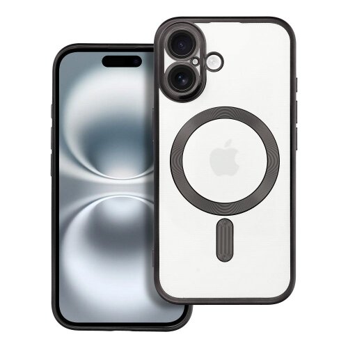 Puzdro Magsafe Shine iPhone 16 - čierne