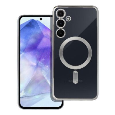 Puzdro Magsafe Shine Samsung Galaxy A55 - strieborné