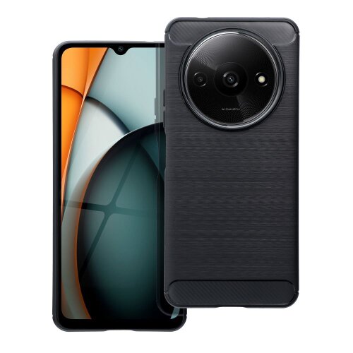 Puzdro Carbon Lux TPU Xiaomi Redmi A3 4G - čierne