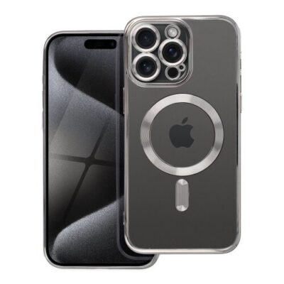 Puzdro Magsafe Shine iPhone 15 Pro Max - šedé