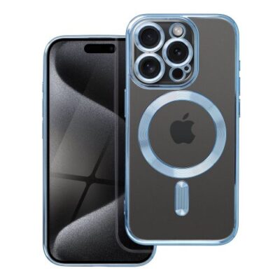 Puzdro Magsafe Shine iPhone 15 Pro - modré