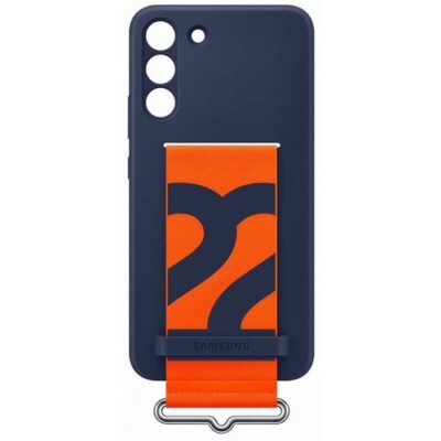 EF-GS906TNE Samsung Silikonov&yacute; Kryt vč Popruhu pro Galaxy S22+ Navy (Po&scaron;k. Balen&iacute;)